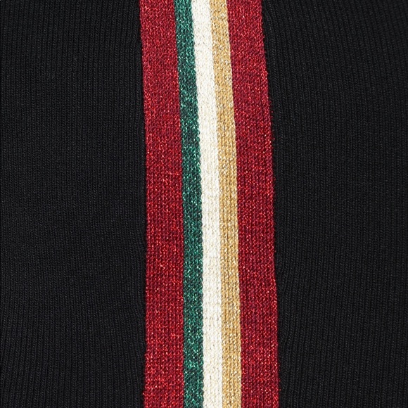 Black side stripe mini dress - Picture 7 of 7